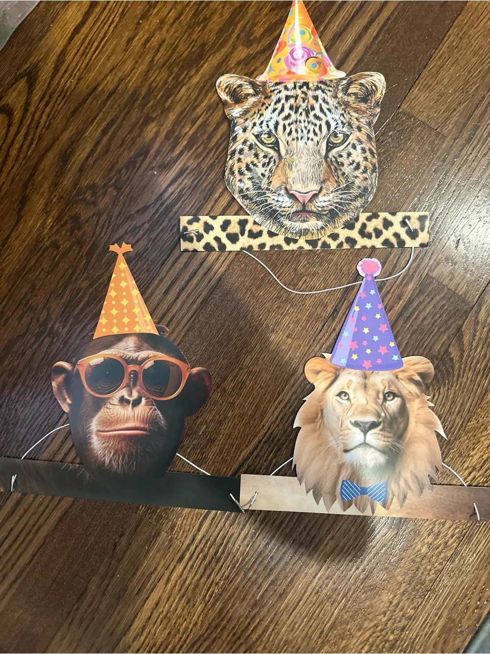 Animal Party Hats and Banner